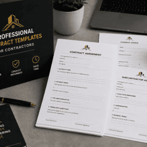 Professional contract templates for contractors from Prime Contractors License Institute.